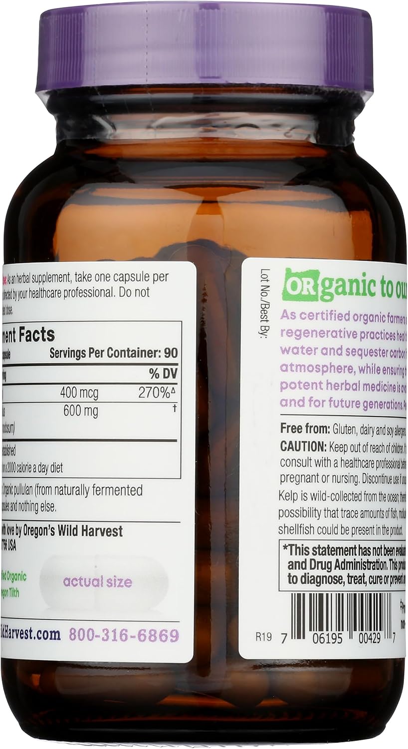 Organic Kelp Supplements from Oregon's Wild Harvest - 90 Capsules