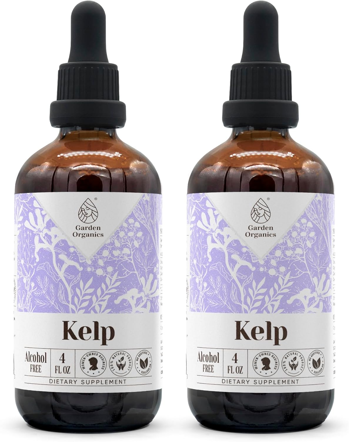 Organic Kelp Tincture Extract - Alcohol-Free Immune System Booster, Liquid Drops (8 fl oz)