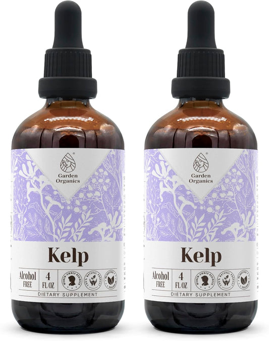Organic Kelp Tincture Extract - Alcohol-Free Immune System Booster, Liquid Drops (8 fl oz)