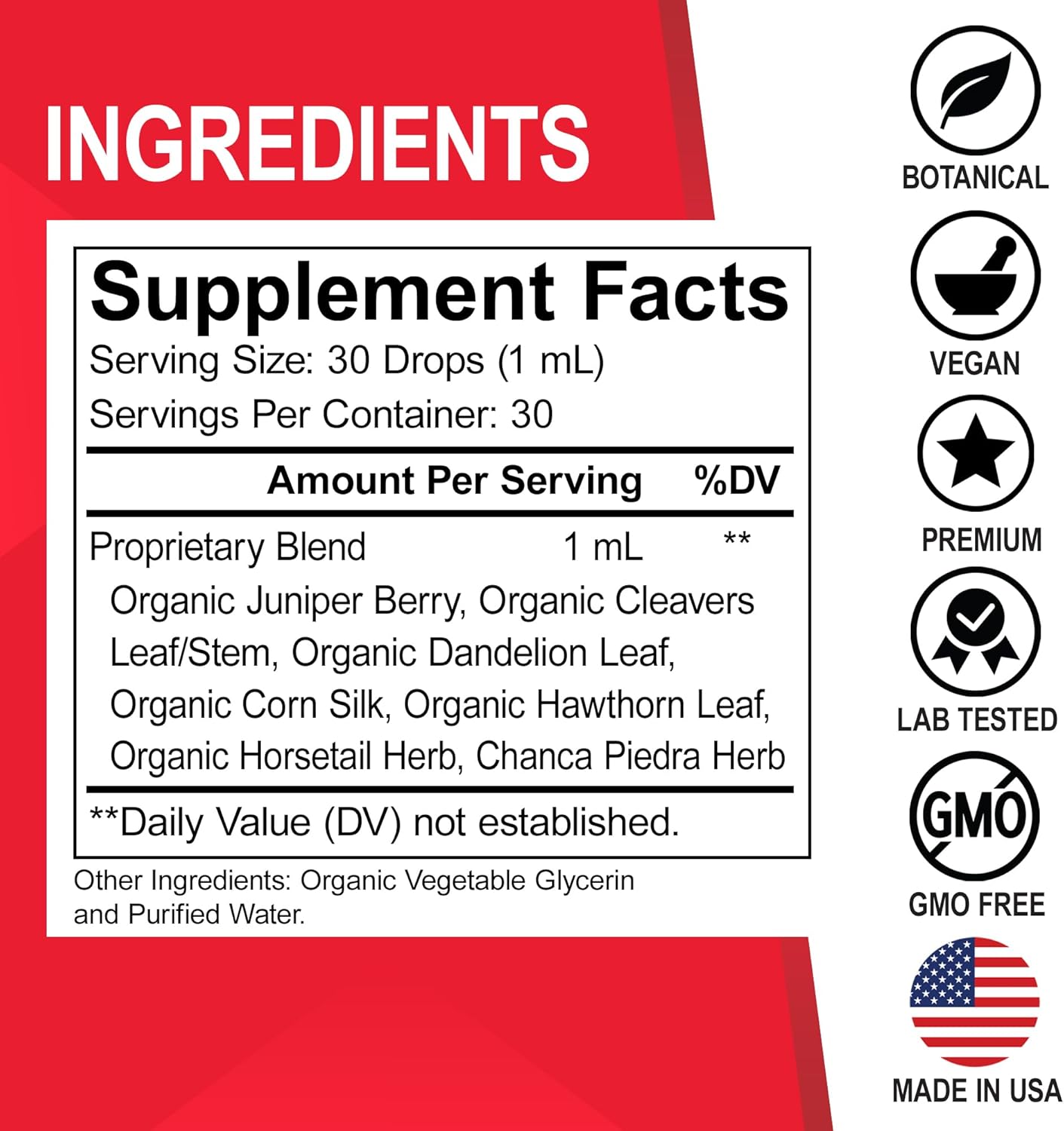 Organic Kidney Support Supplement with Bladder & Colon Cleansing - 15 Day Intestinal Cleanse Pills with Probiotics for Renal Detox and Urinary Tract Health