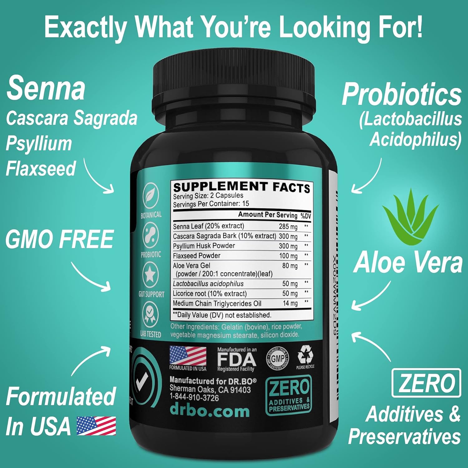 Organic Kidney Support Supplement with Bladder & Colon Cleansing - 15 Day Intestinal Cleanse Pills with Probiotics for Renal Detox and Urinary Tract Health