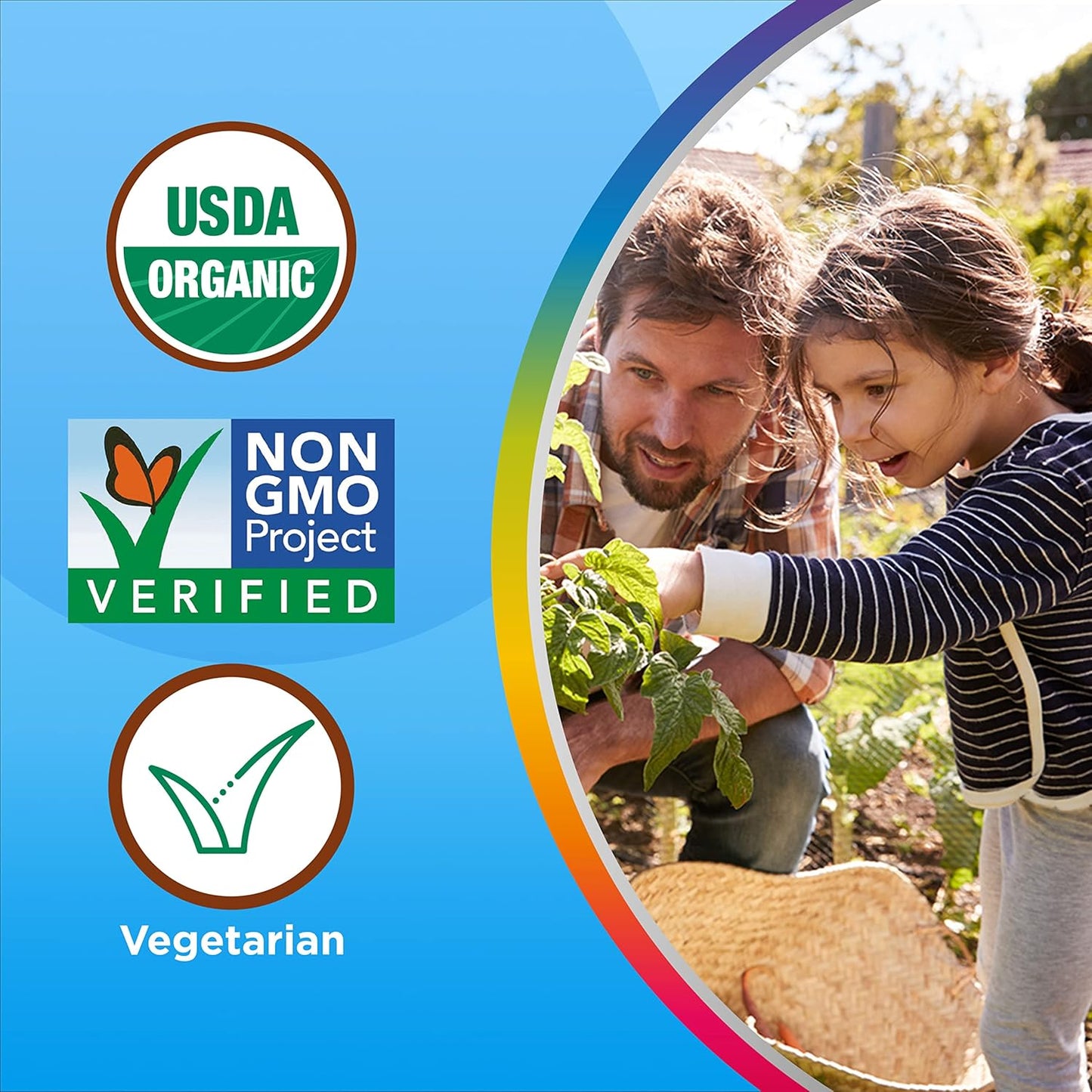 Organic Kids' Multivitamin Gummies with Essential Nutrients - 90 Count - Immune, Muscle, Brain Support