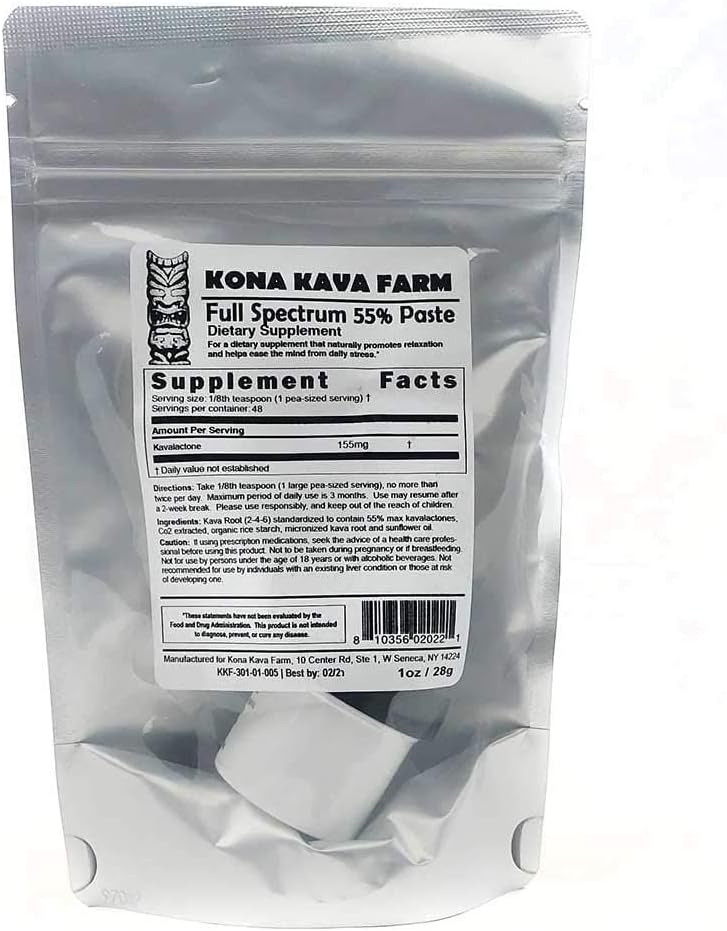 Organic Kona Kava Farm Full Spectrum 55% Kavalactone Paste - 1 oz