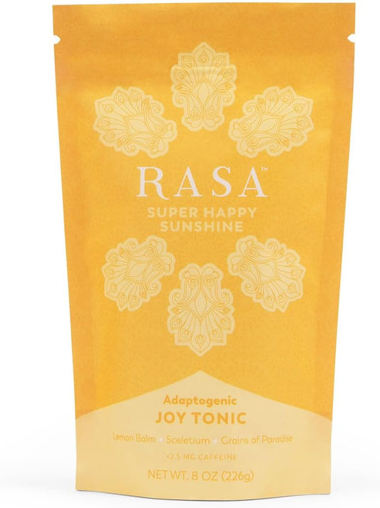 Organic Lemon Tea Joy Tonic with Adaptogenic Mushrooms and Sceletium - Vegan Keto Wellness Drink (8 oz)