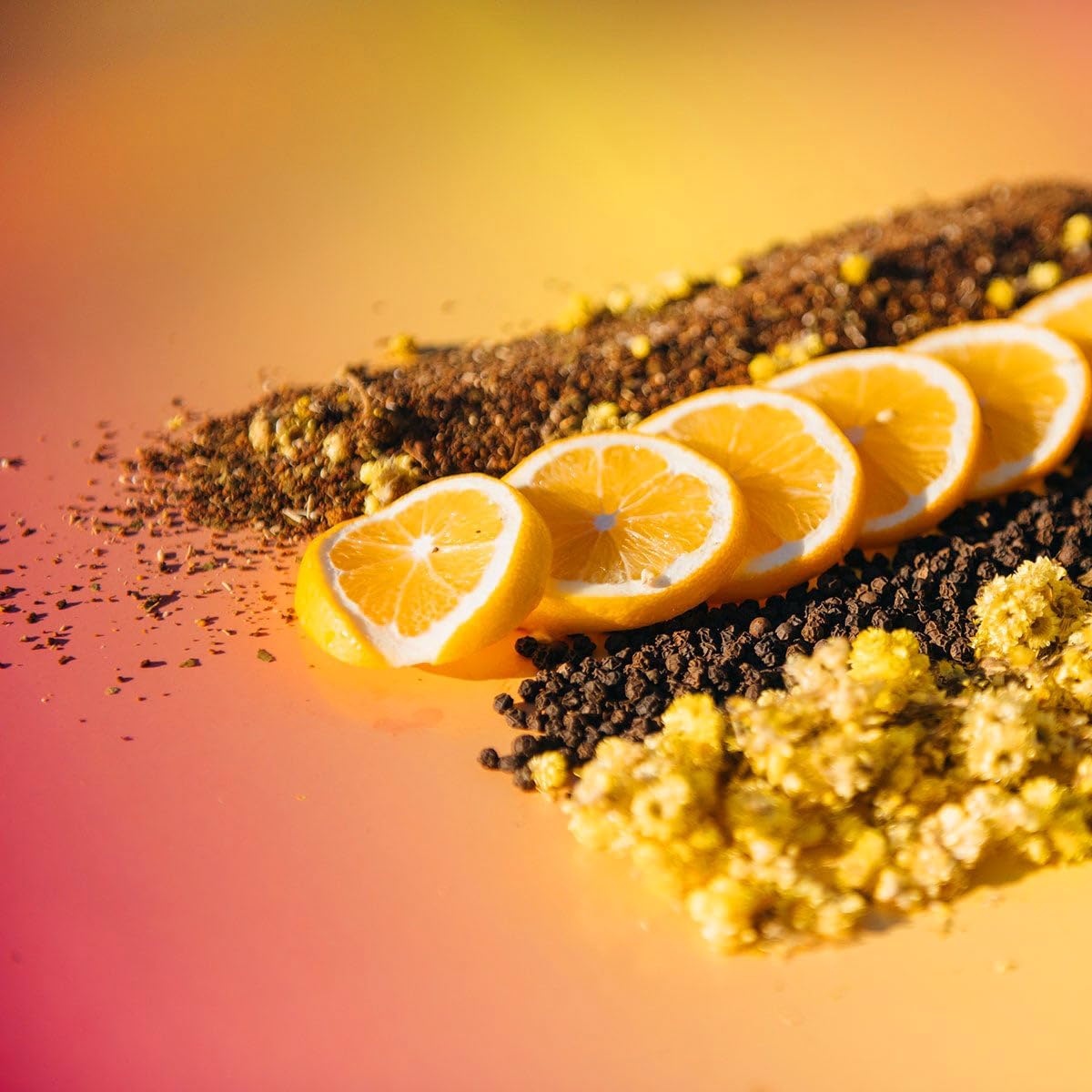 Organic Lemon Tea Joy Tonic with Adaptogenic Mushrooms and Sceletium - Vegan Keto Wellness Drink (8 oz)