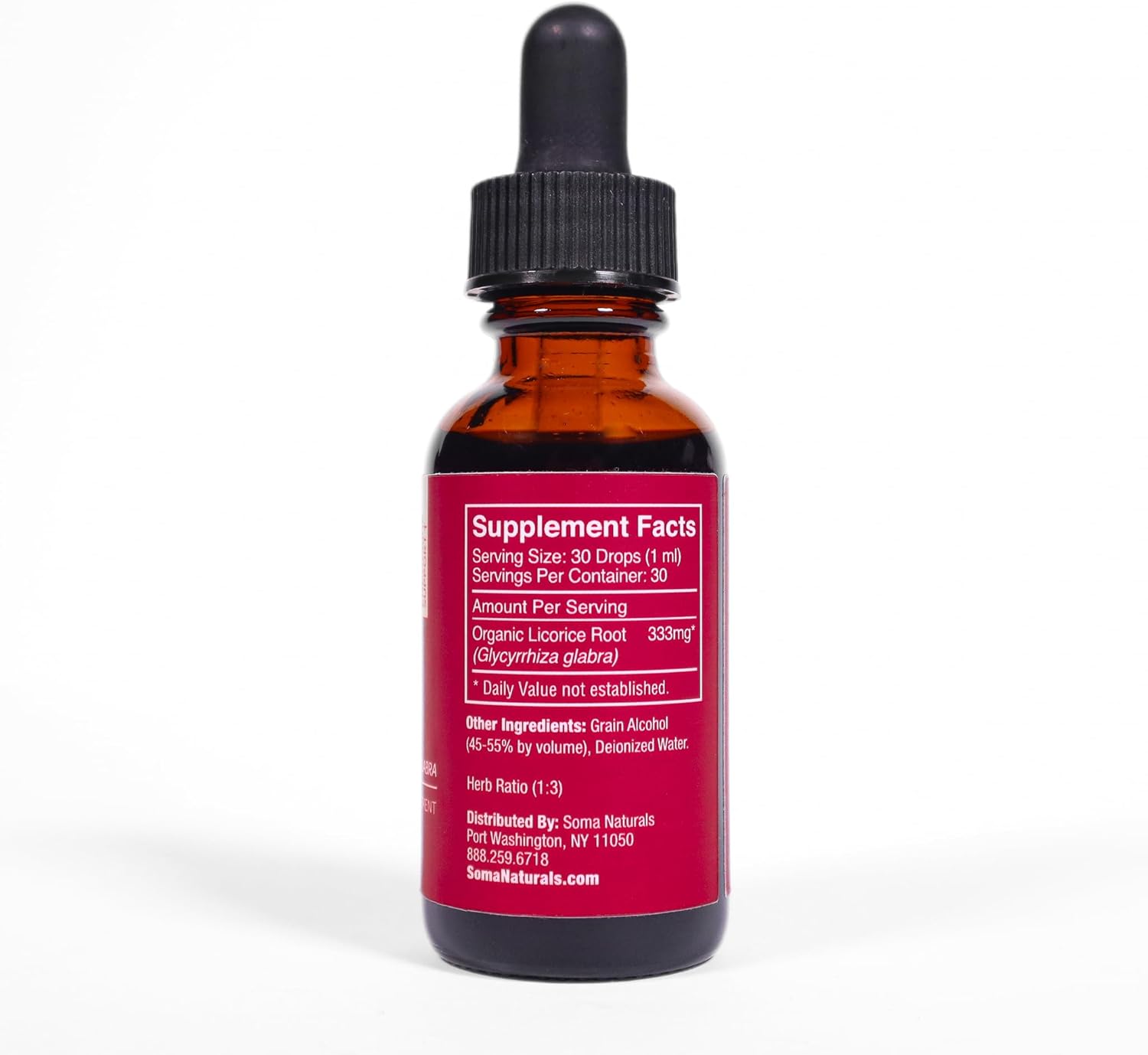 Organic Licorice Root Extract for Focus and Mood Clarity - Non-GMO Herbal Supplement, 1fl oz, 30ml