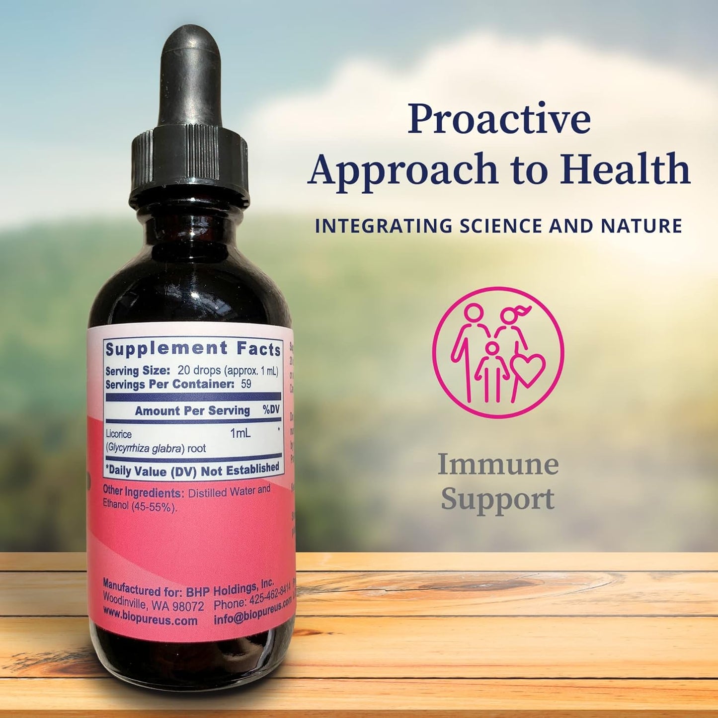 Organic Licorice Root Tincture - Powerful Botanical Extract for Throat Relief and Immune Support - 2 fl oz