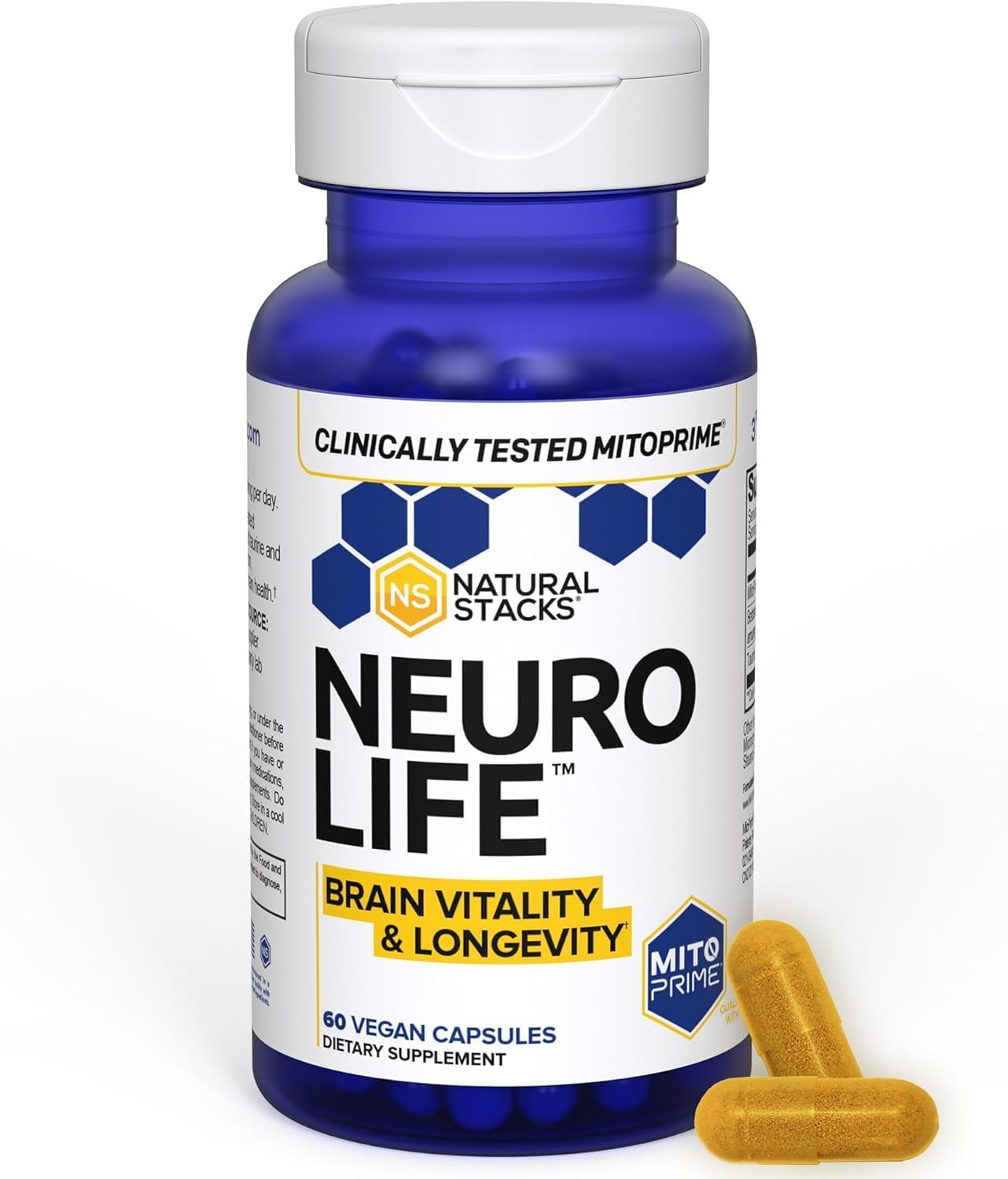 Organic Lions Mane and Mushroom NeuroLife Supplement Bundle - Enhances Memory, Energy & Longevity - 120 Capsules