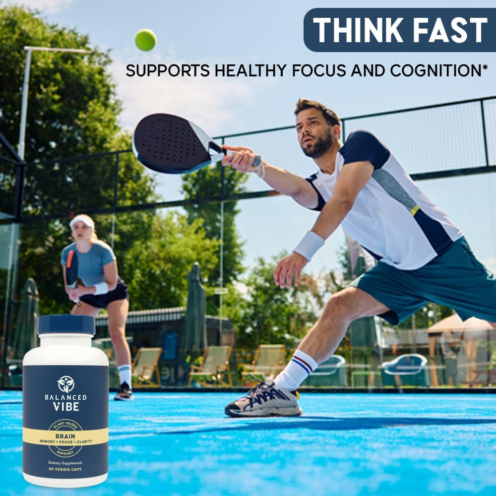 Organic Lion's Mane Brain Supplement for Memory, Focus, Cognition | Neuro Protective Formula with 7 Power Plants | Adaptogens for Brain Boost | Non-GMO | 90 Capsules.