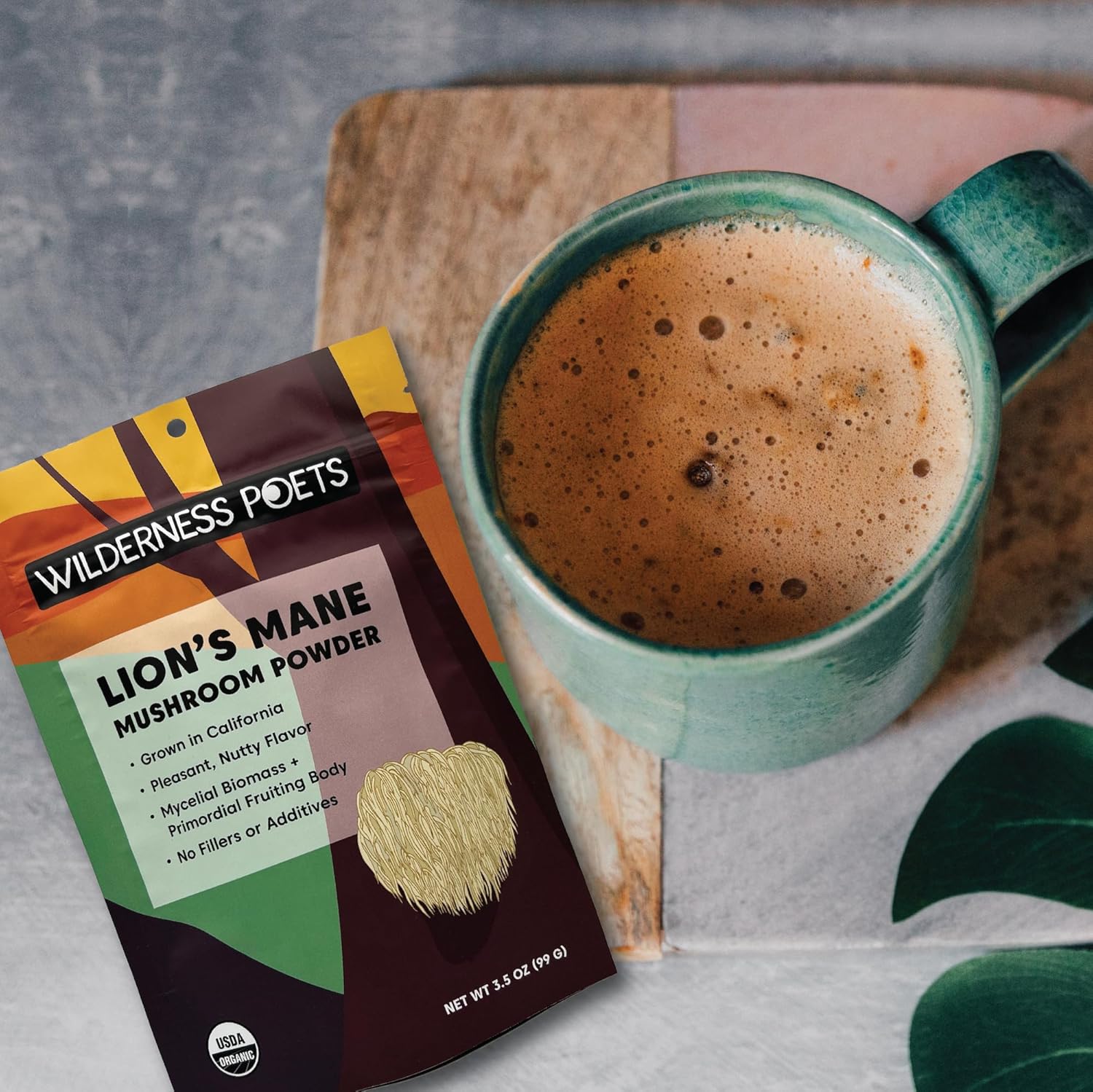 Organic Lion's Mane Mushroom Powder - California Grown, 80 Ounce - 5 Pound by Wilderness Poets