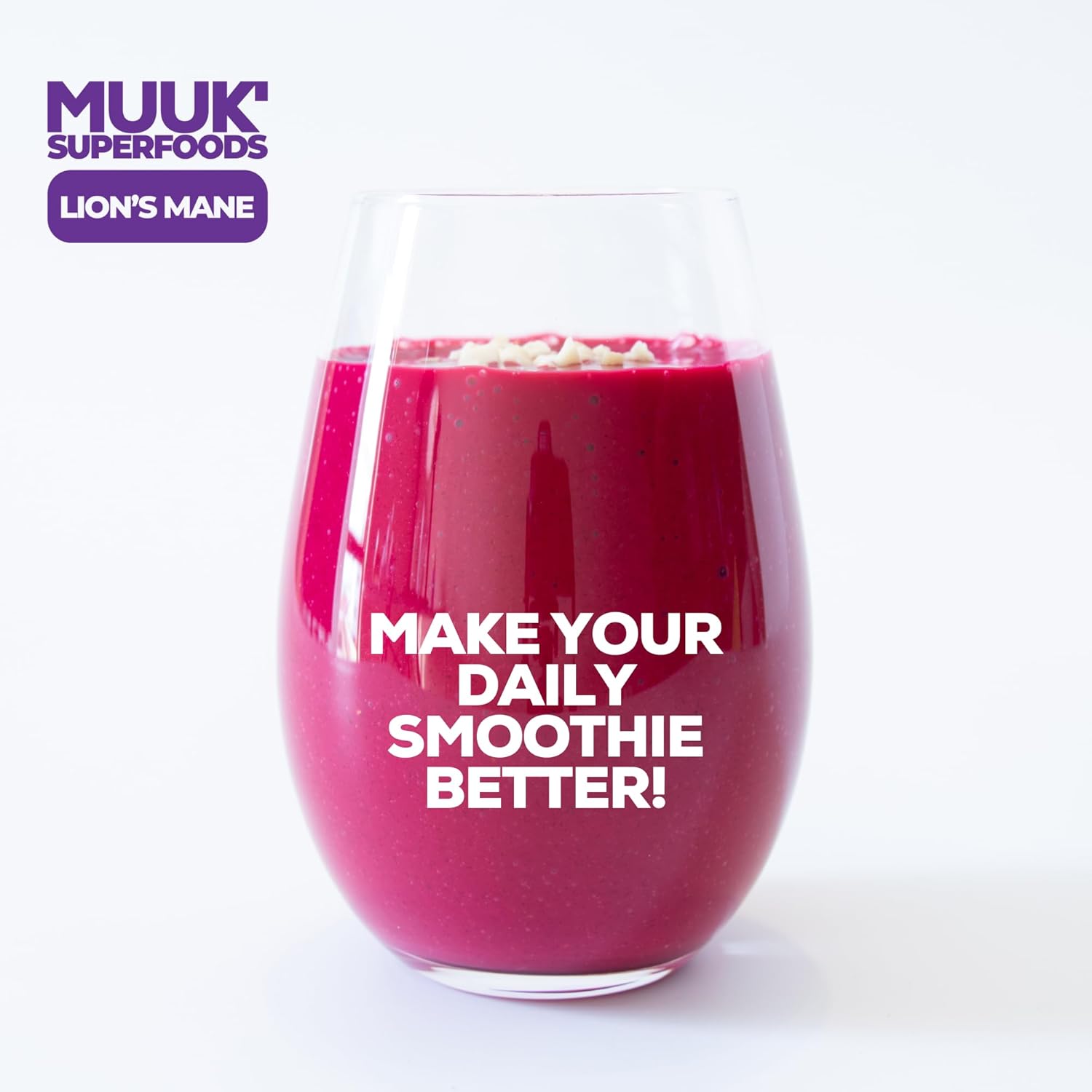 Organic Lion's Mane Mushroom Powder by MUUK' SUPERFOODS - Boost Your Health Naturally