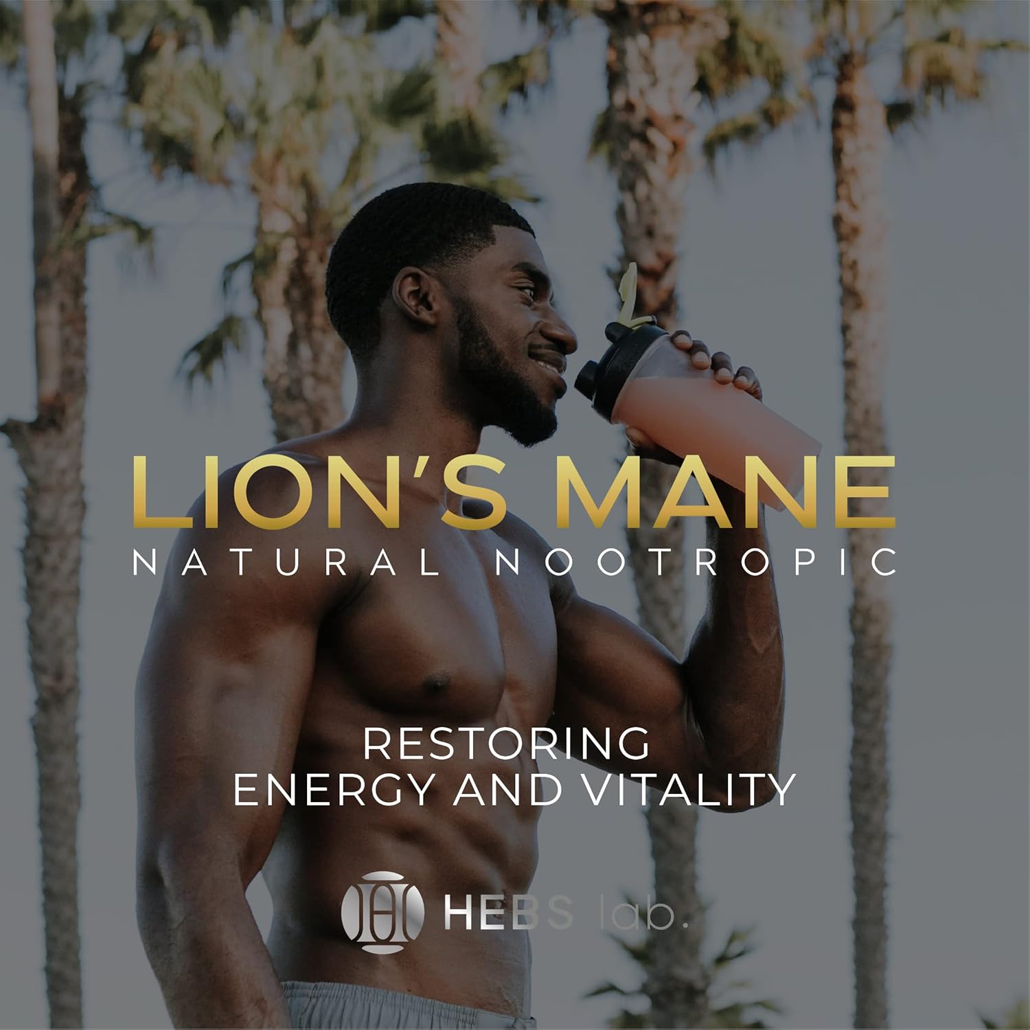 Organic Lions Mane Mushroom & Valerian Root Extract Bundle - Brain & Immune Support Supplement by HEBS LAB