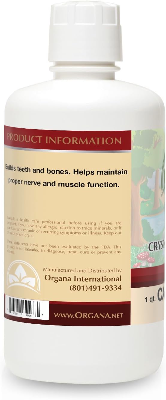 Organic Liquid Calcium Supplement with 30 PPM Crystalline Minerals - NutriNoche Organa