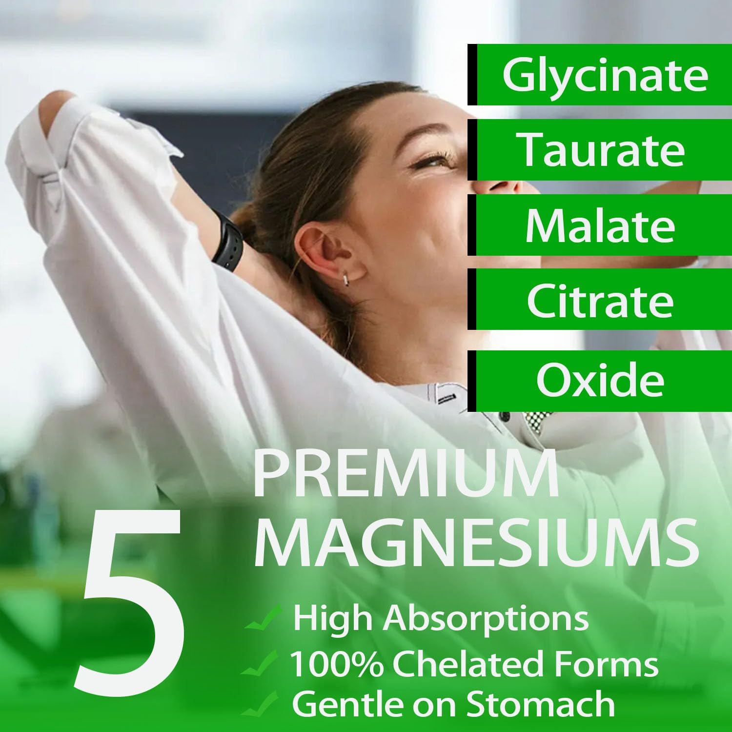 Organic Liquid Magnesium Supplement with Ashwagandha for Stress, Sleep, and Muscle Health
