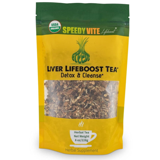 Organic Liver Detox Tea Blend with Dandelion Root, Fennel & Ginger | Supports Liver & Gallbladder Health | SpeedyVite