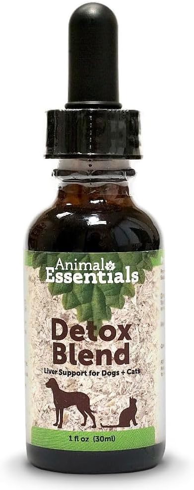 Organic Liver Support Herbal Blend for Dogs & Cats - Veterinarian Recommended Detox Supplement - Animal Wellness Tonic - 1 Fl Oz