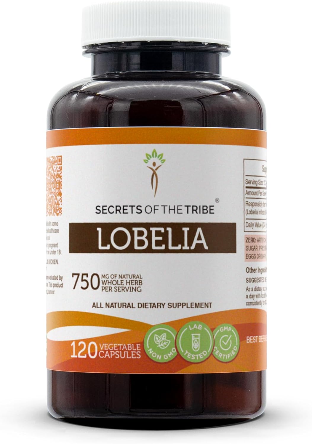 Organic Lobelia Inflata Capsules - Reduce Smoking Cravings - 120 Vegetable Capsules - Responsibly Farmed