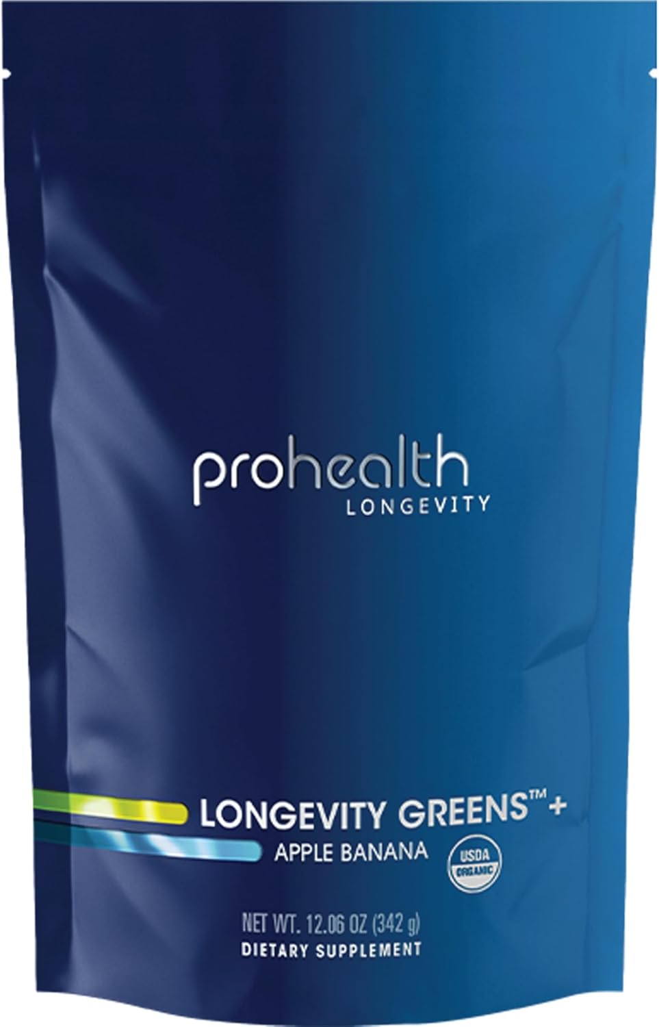 Organic Longevity Greens Powder for Energy & Aging - Gut Health, Digestive Enzymes, Multi Vitamin, Pre-Probiotics, Oat Fiber, Inulin - 30 Servings