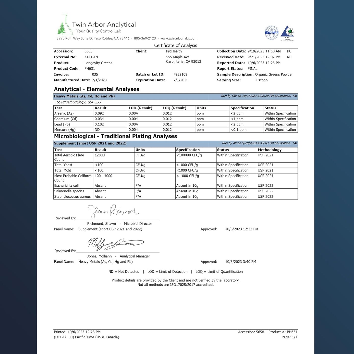 Organic Longevity Greens Powder for Energy & Aging - Gut Health, Digestive Enzymes, Multi Vitamin, Pre-Probiotics, Oat Fiber, Inulin - 30 Servings