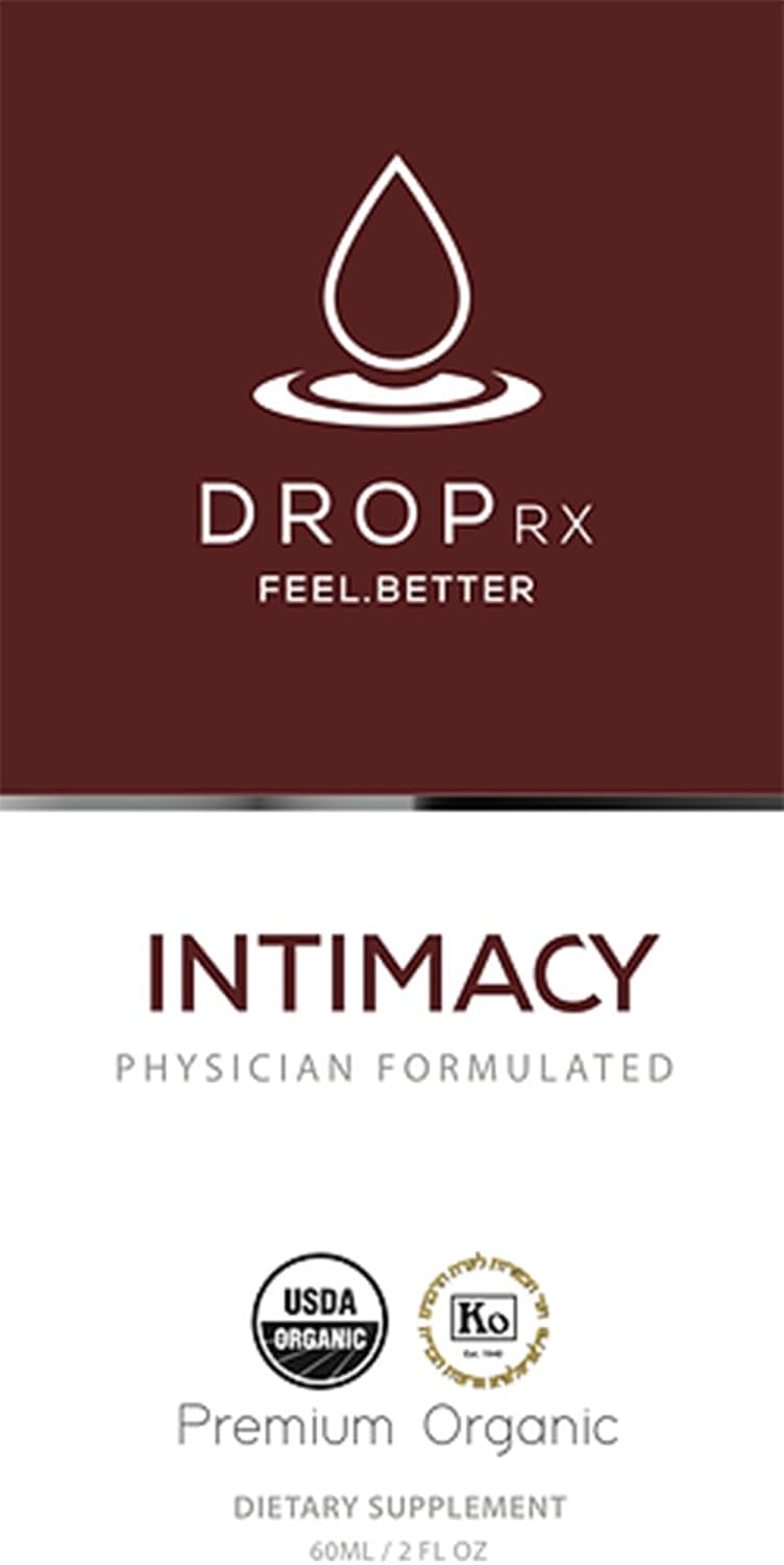 Organic Maca Root, Ginkgo Biloba & Tribulus Drops - Liquid Supplement for Support - Vegan, Non-GMO - Made in USA - Gifts for Her & Him