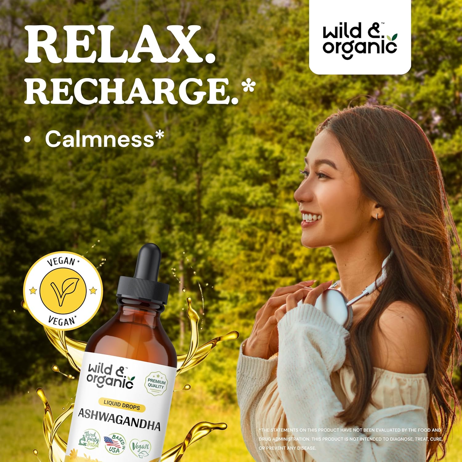 Organic Maca Root Gummies and Ashwagandha Tincture - 4 fl oz Bottle