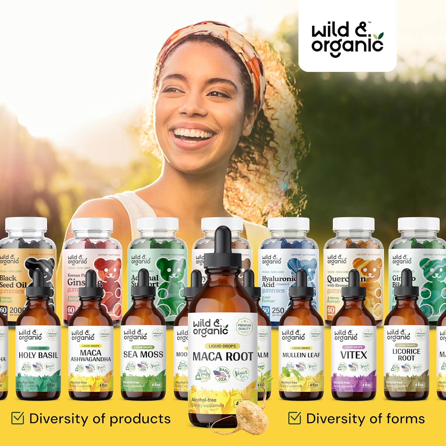 Organic Maca Root Liquid Drops for Men & Women - Peruvian Maca Tincture for Overall Support - Vegan & Alcohol-Free - 4 fl oz