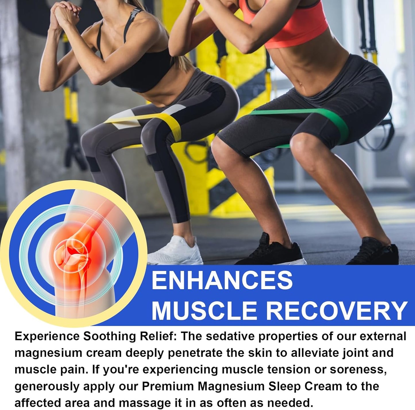 Organic Magnesium Lotion with Vitamin E - Soothing Body Butter for Feet, Relieves Muscle Tension, Promotes Relaxation