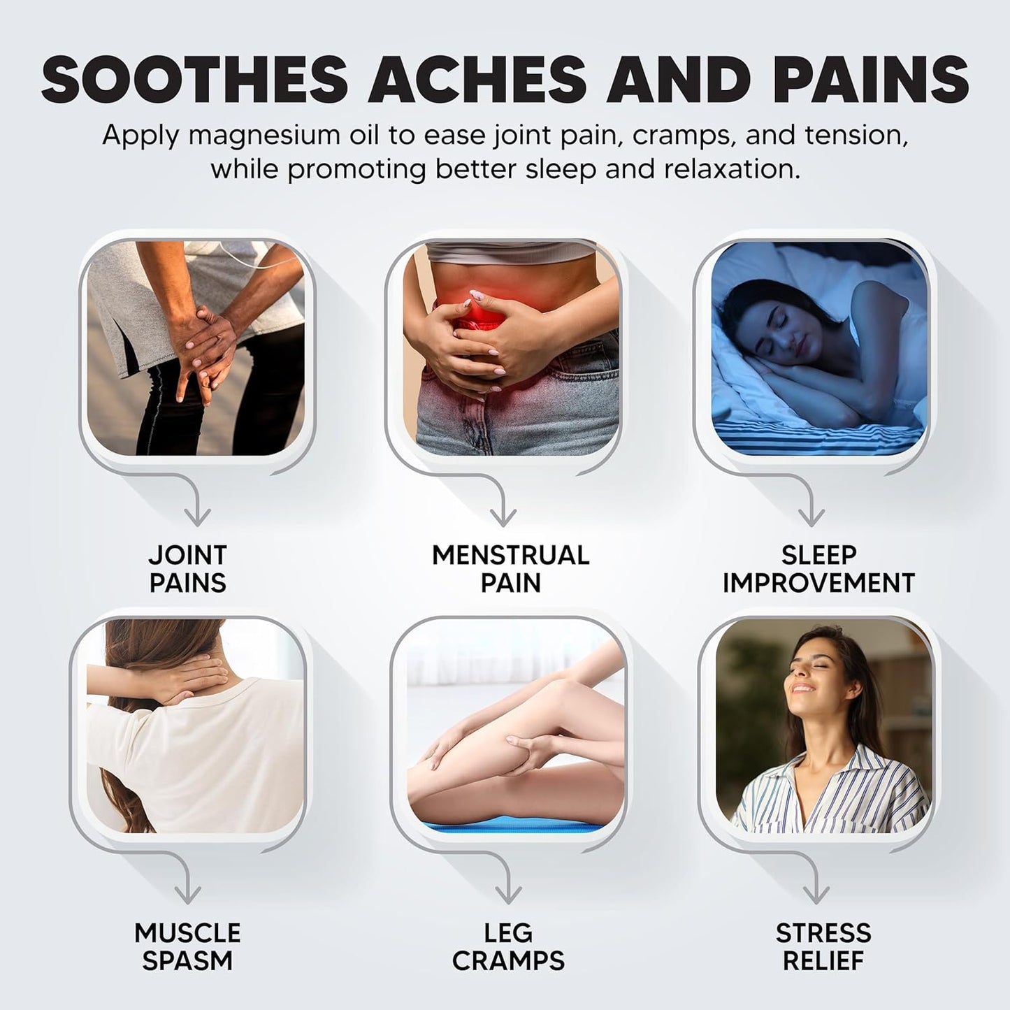 Organic Magnesium Oil Spray for Calm Sleep & Relaxation | Fast Absorption | Made in USA | 8 fl oz (1 Pack)