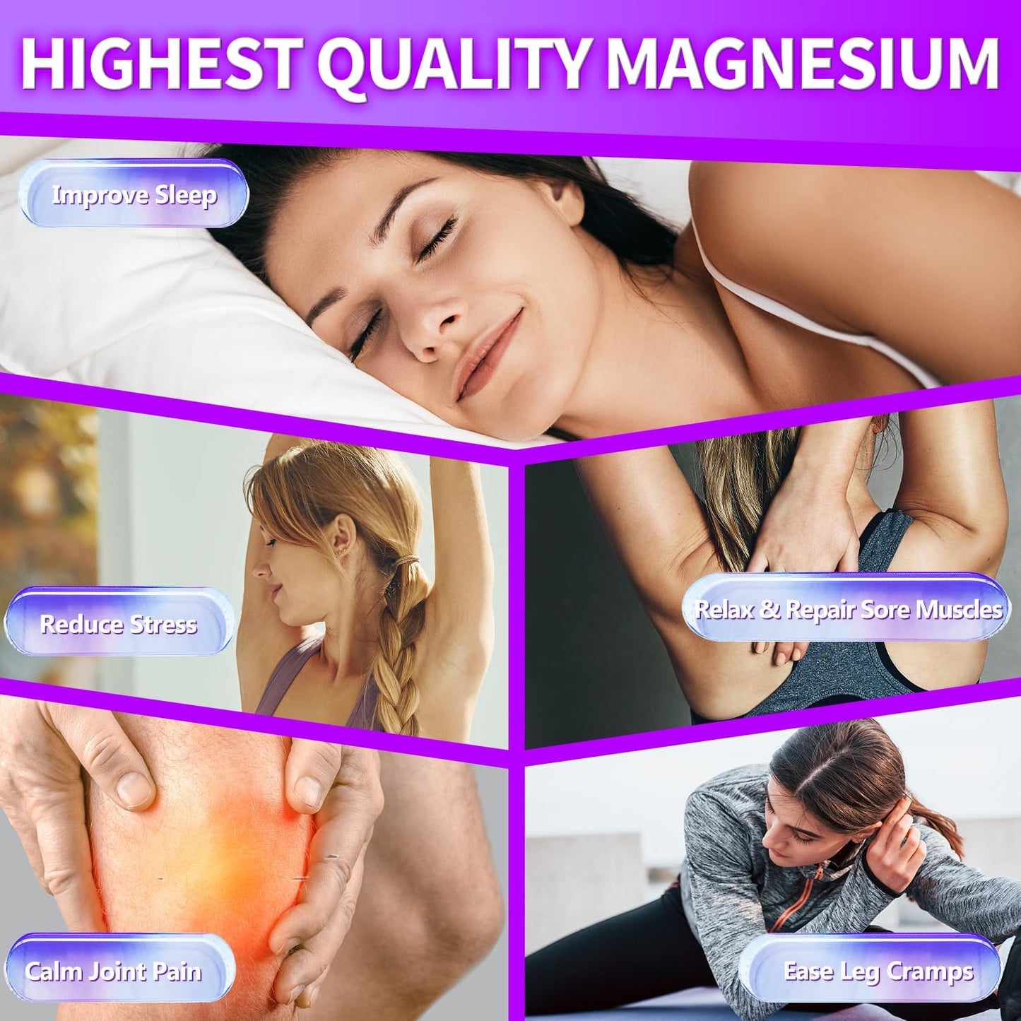 Organic Magnesium Oil Spray for Skin, Feet & Sleep - Pure Natural Topical Spray, Easy Absorption & Relaxation