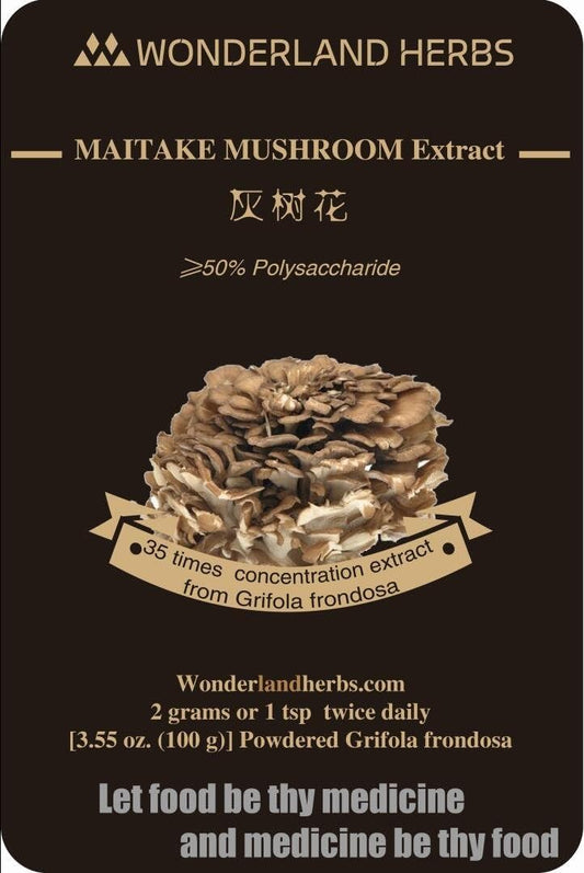 Organic Maitake D Fraction Mushroom Grifolan Extract Powder 100g - High Polysaccharide Content