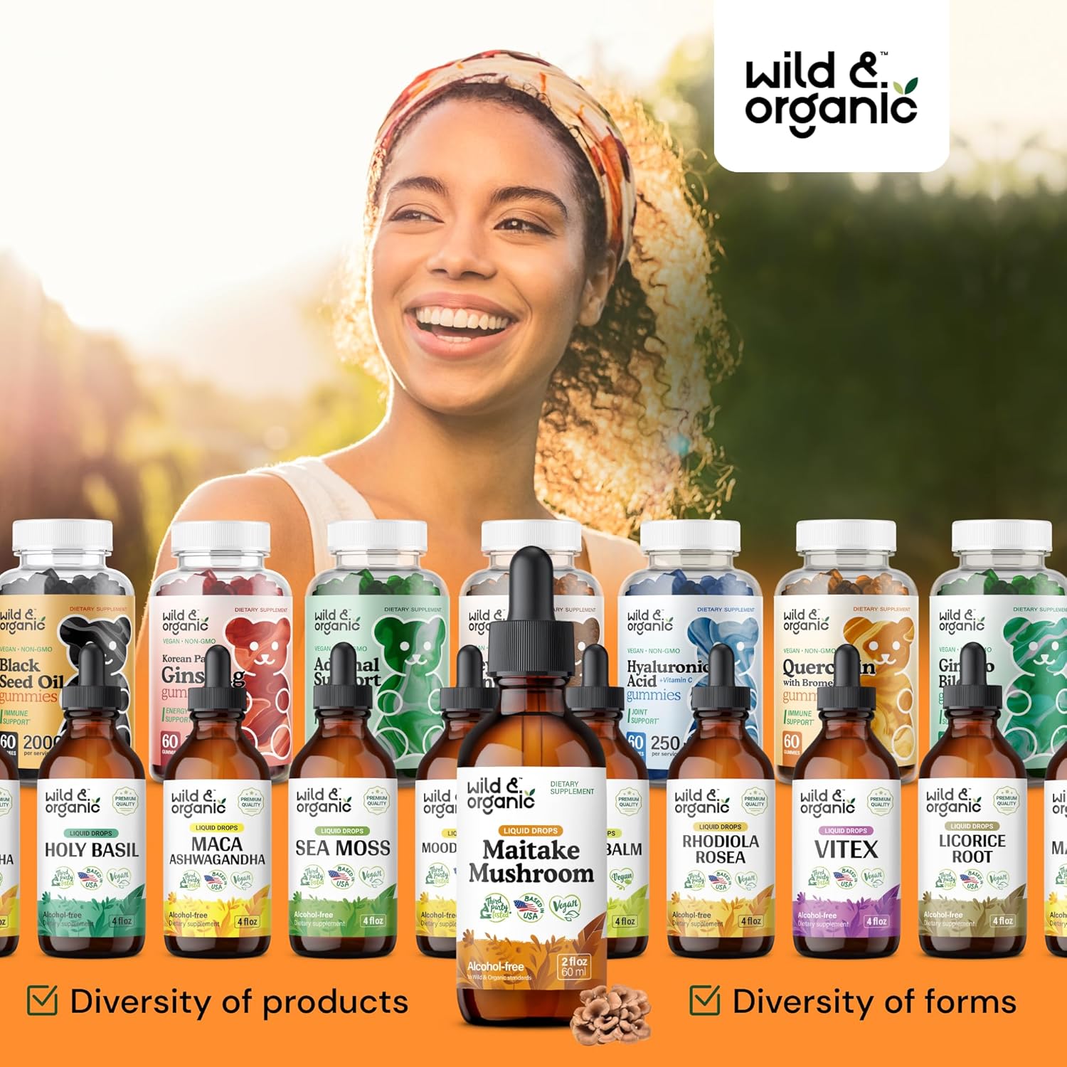 Organic Maitake Mushroom Liquid Extract - Immune Support Supplement - Vegan & Sugar-Free Tincture - 2 fl oz - BoostGo Australia