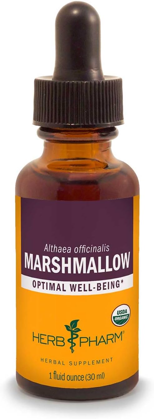 Organic Marshmallow Liquid Extract - 1 Ounce by Herb Pharm, Certified Herbal Supplement