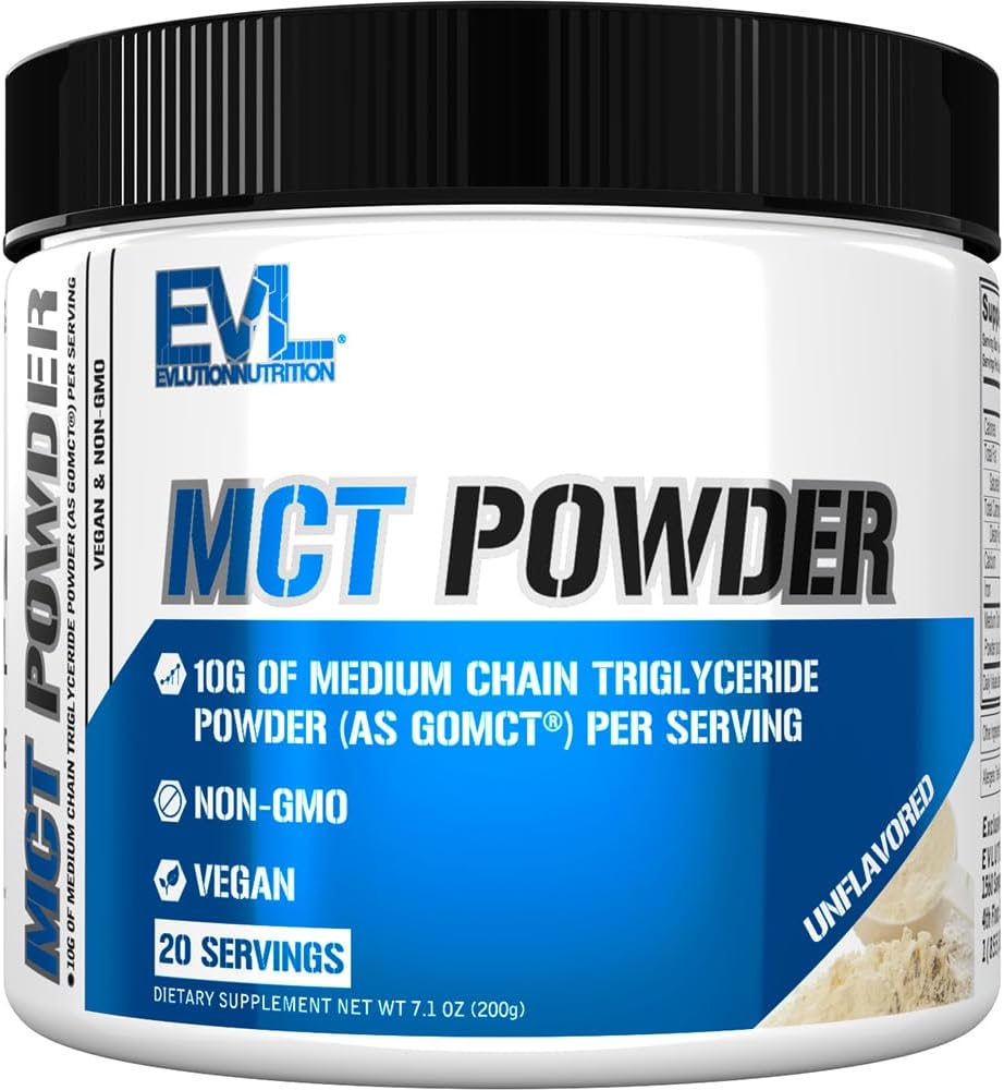 Organic MCT Oil Powder: Brain & Body Energy Boost - Keto Supplement with 10G Medium Chain Triglycerides - Vegan & Non-GMO - 20 Servings