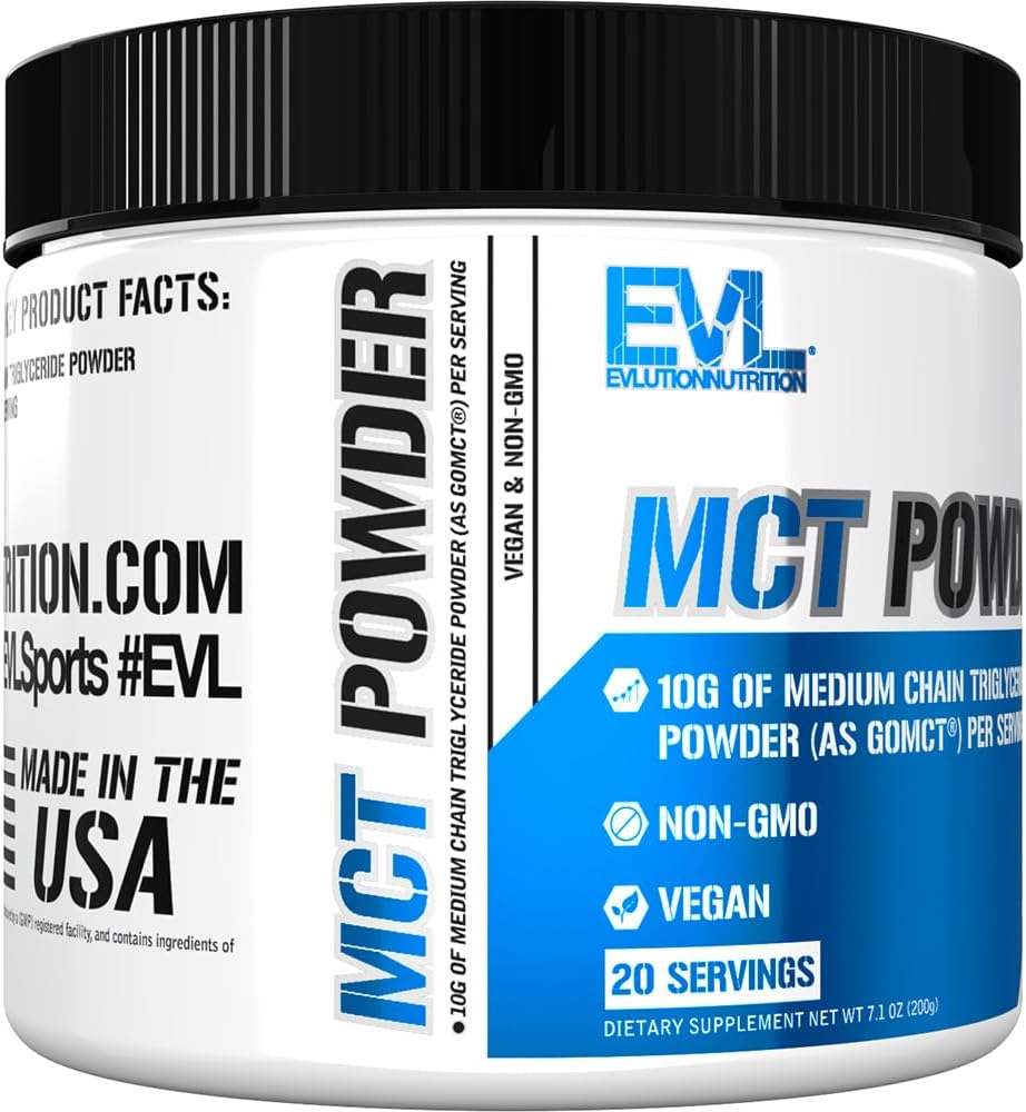 Organic MCT Oil Powder: Brain & Body Energy Boost - Keto Supplement with 10G Medium Chain Triglycerides - Vegan & Non-GMO - 20 Servings
