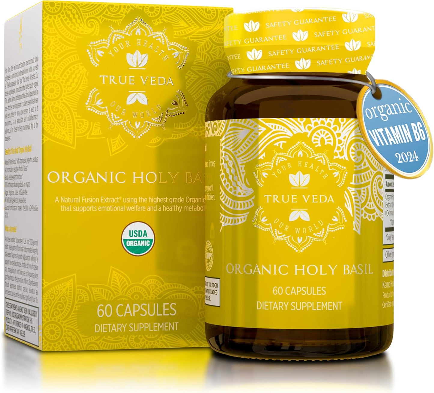 Organic Menopause Bundle for Women | USDA Certified | Moringa & Holy Basil with Vitamin B6 | MenoHarmony Capsules | Multi-Award-Winning