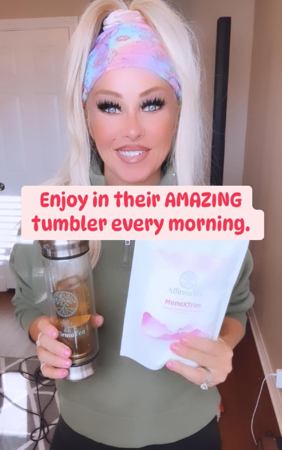 Organic Menopause Relief Tea for Hormone Balance, Bloating, and Hot Flashes - Yerba Mate, Dandelion, Nettle Leaf, Lemon Balm, Turmeric, and Ginger - Natural Açai Flavor