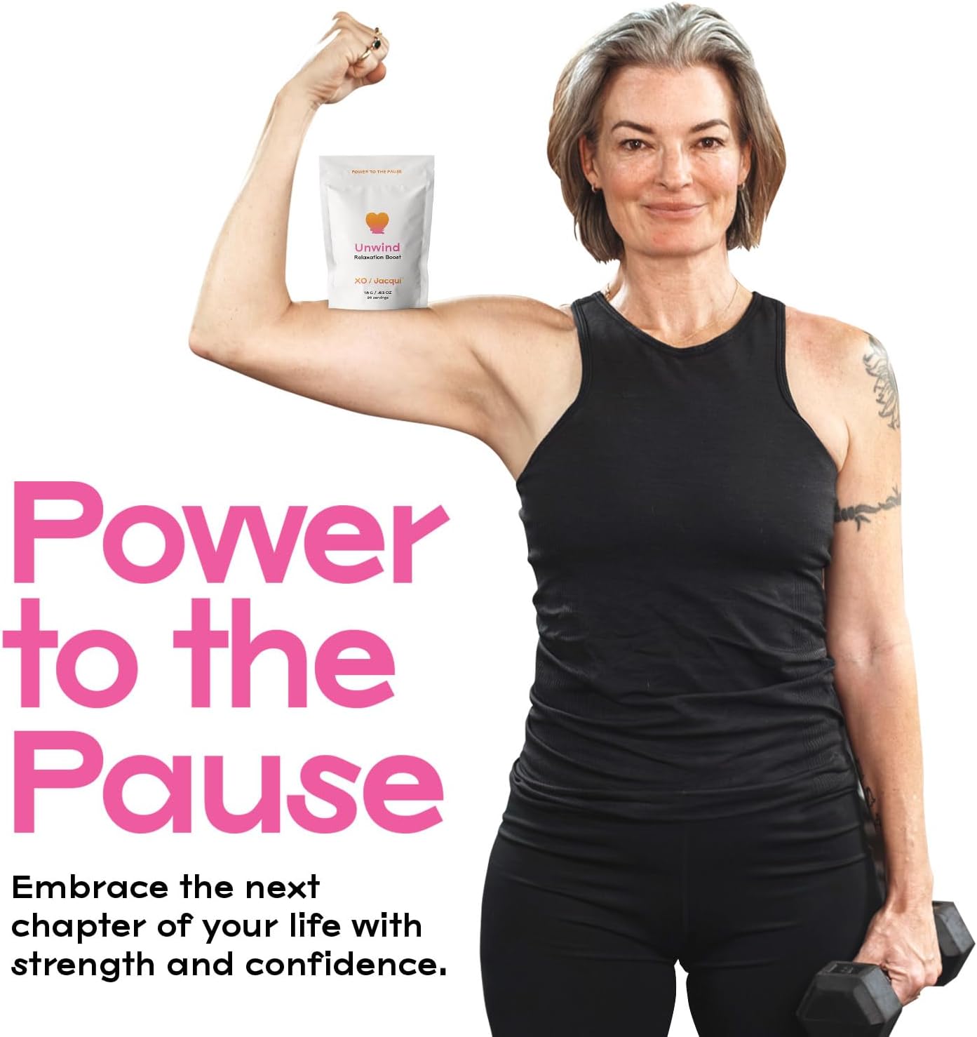 Organic Menopause Support Protein Powder with Chamomile, Lavender, and Lemon - Stress Relief Boost for Women