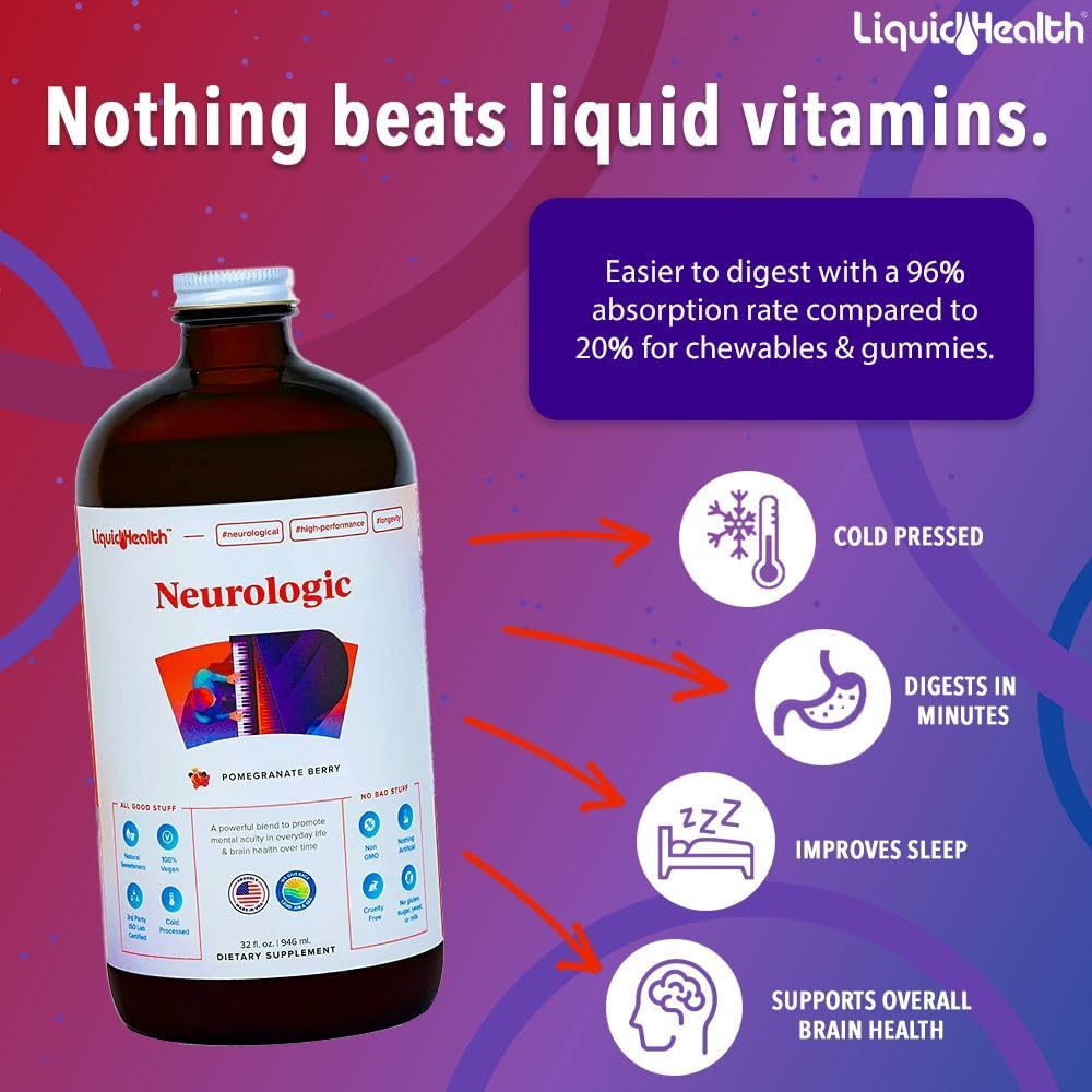 Organic Methyl B12 5000mcg Vitamin Drops with Tart Cherry Juice for Improved Memory, Concentration, and Immune Support