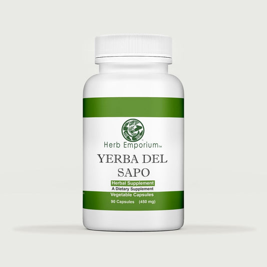Organic Mexican Herb Emporium Hierba del Sapo Capsules - 90 Veg Capsules (450mg) - No Additives - 1 Pack