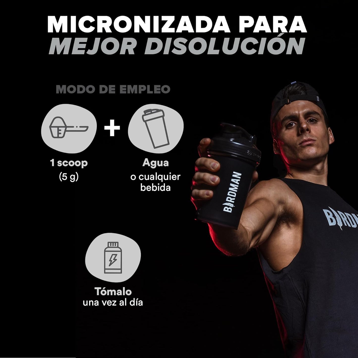 Organic Micronized Creatine Monohydrate Powder for Muscle Recovery - Unflavored, High-Purity, Caffeine-Free Pre/Post Workout Supplement
