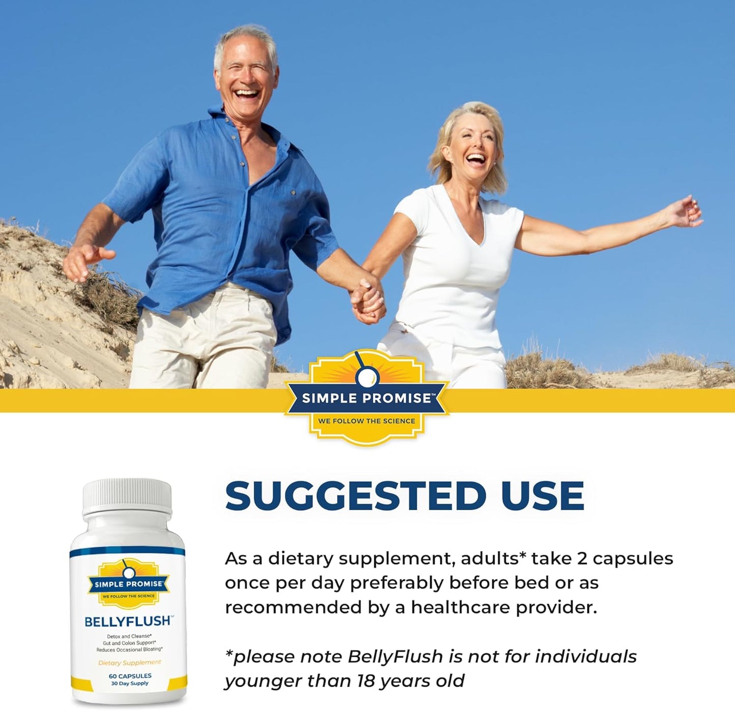 Organic Milk Thistle Detox Cleanse Capsules with Bentonite Clay - Promotes Digestive Health and Full Body Detox - Simple Promise BellyFlush Supplement