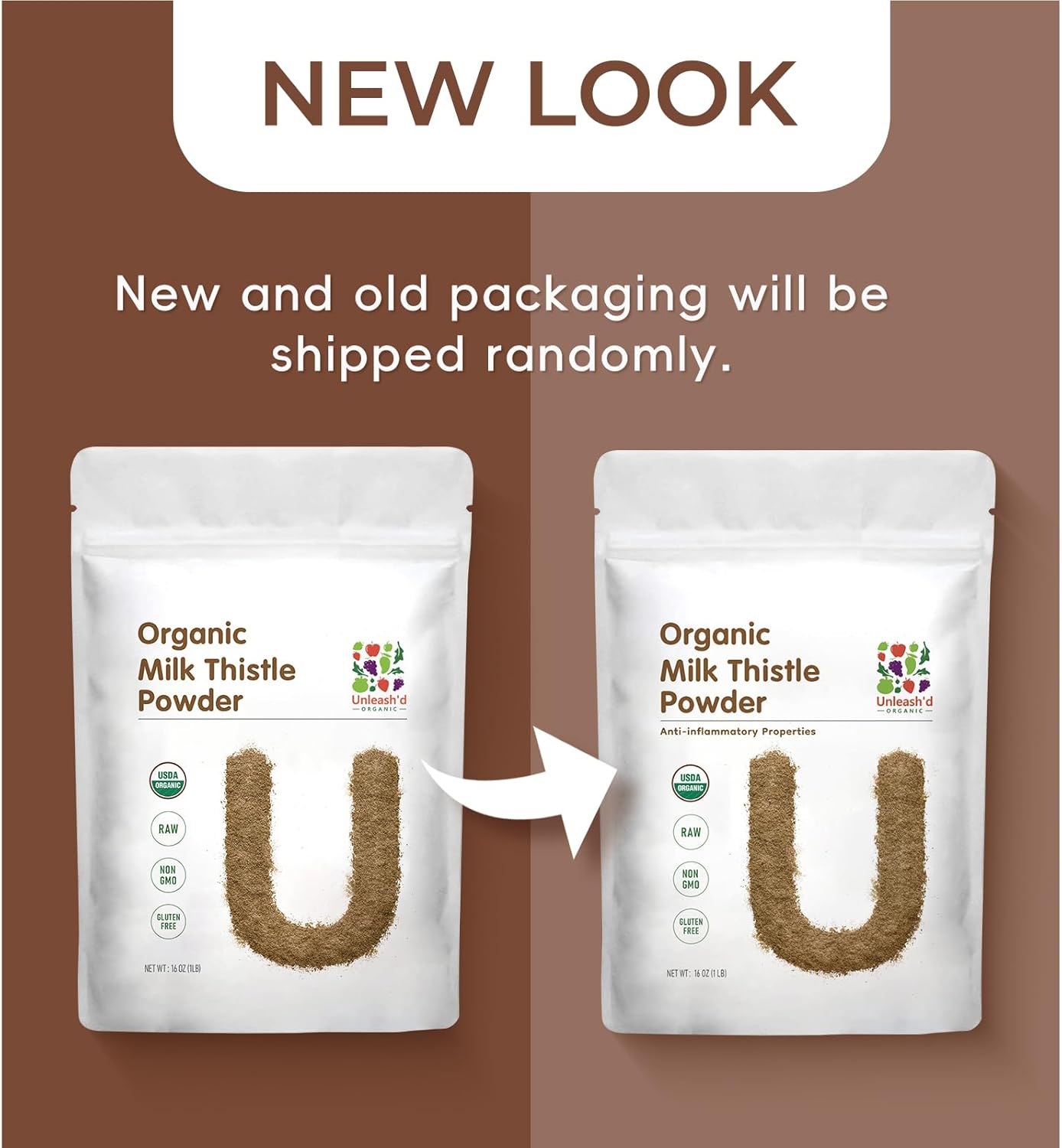 Organic Milk Thistle Powder 2-Pack: Rich in Silymarin, Antioxidants, Immune Support - 100% Pure & Organic