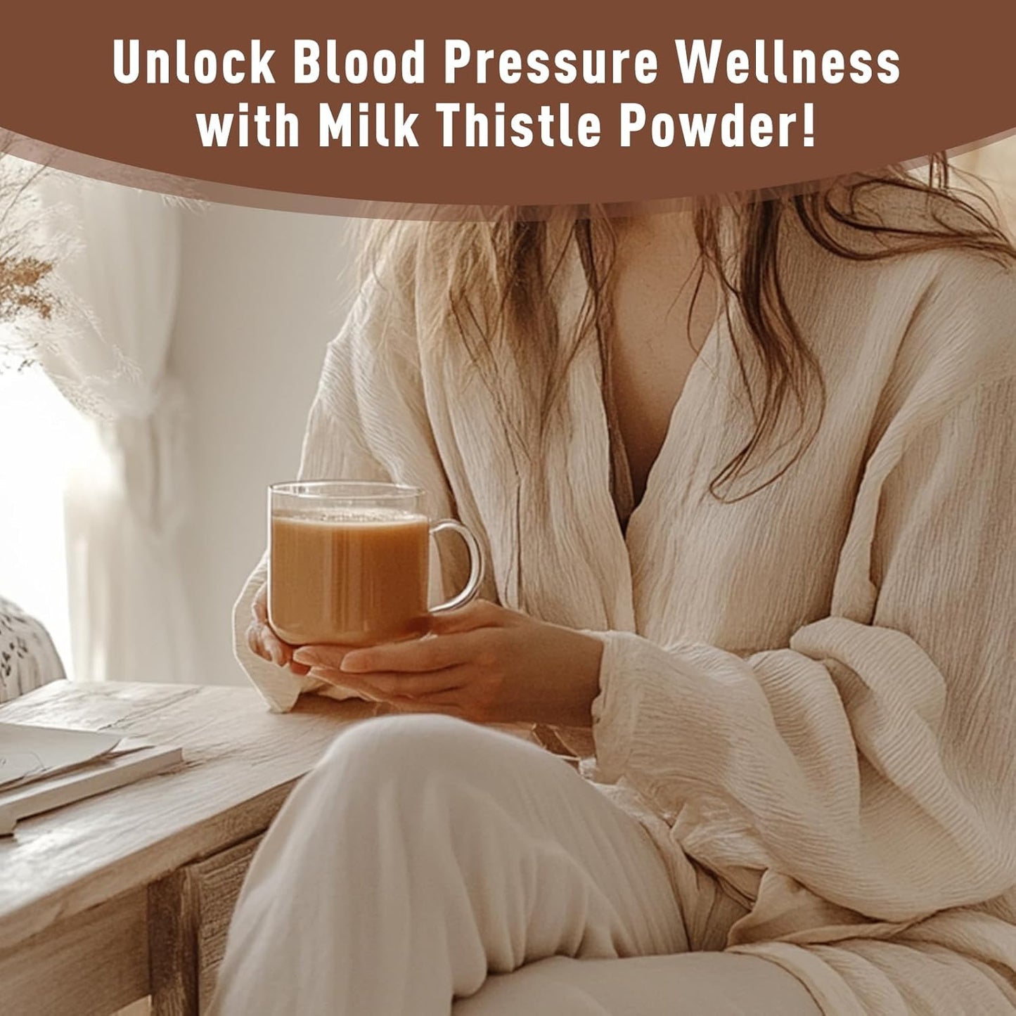 Organic Milk Thistle Powder 2-Pack: Rich in Silymarin, Antioxidants, Immune Support - 100% Pure & Organic