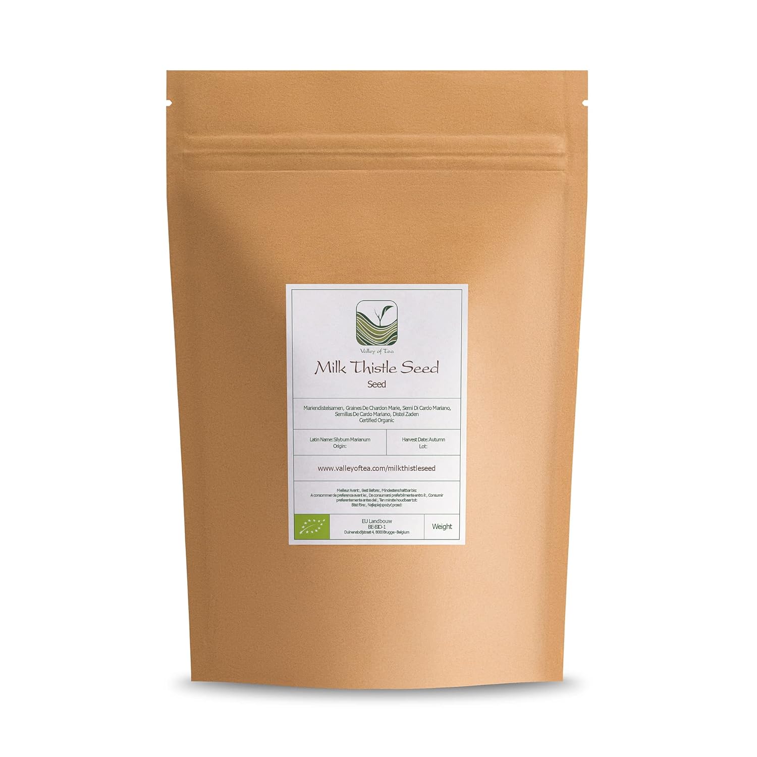 Organic Milk Thistle Seed Tea - Liver Detox Support - Silybum Marianum Herbal Tea Blend - Valley of Tea Milk Thistle