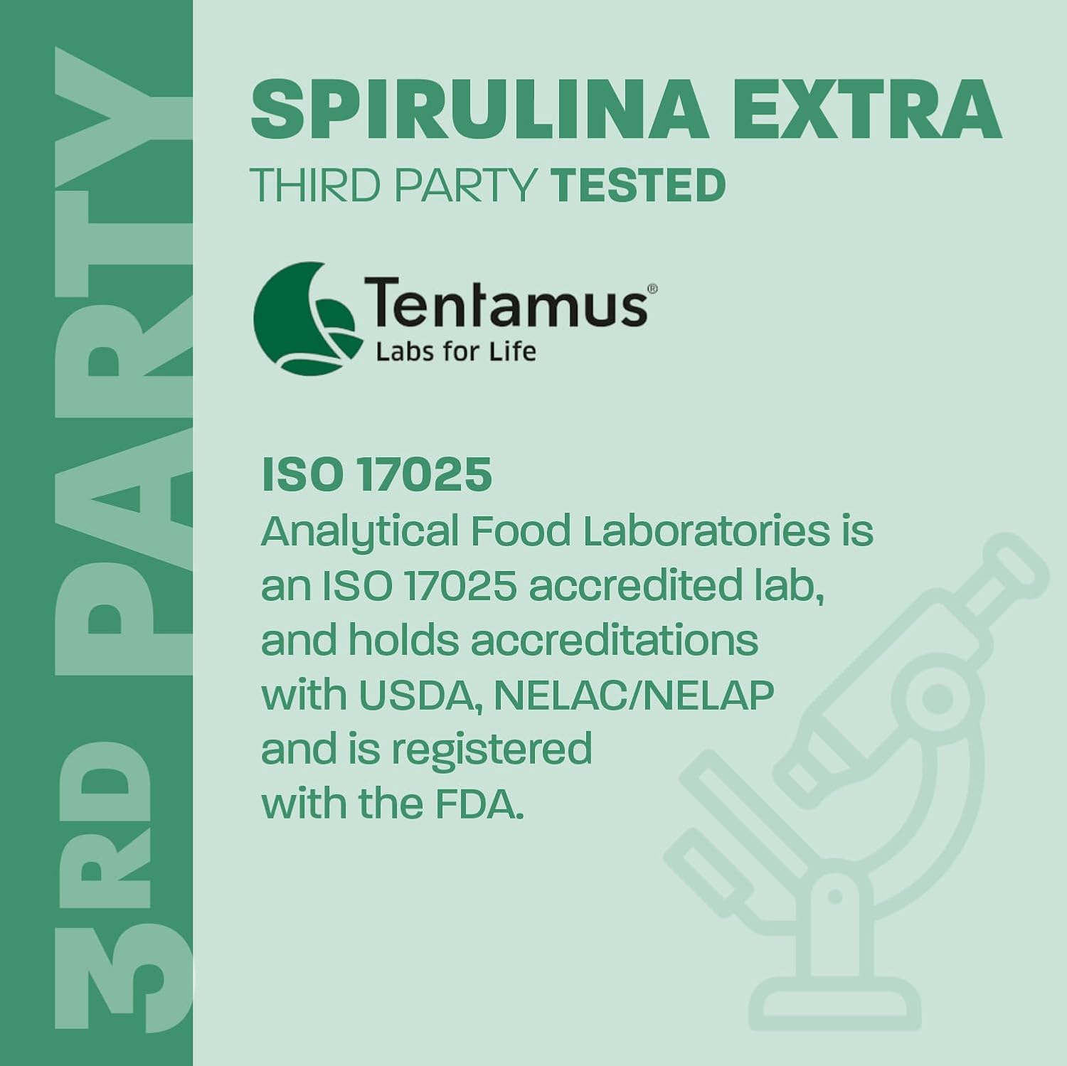 Organic Mint Flavoured Spirulina Powder by Land Art - 100% Pure Superfood with Bioactive Chlorophyll - 75 Servings - Rich in Antioxidants