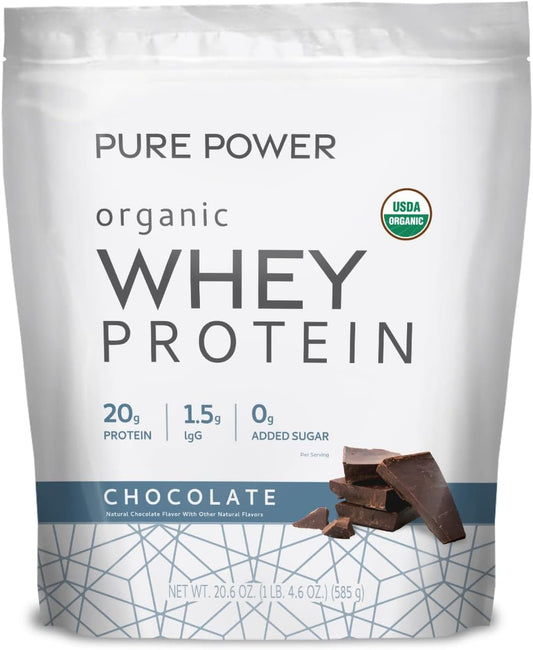 Organic Miracle Whey Chocolate Protein Powder by Dr. Mercola - 13.5 oz - USDA Certified Organic - Non-GMO, Soy-Free, Gluten-Free