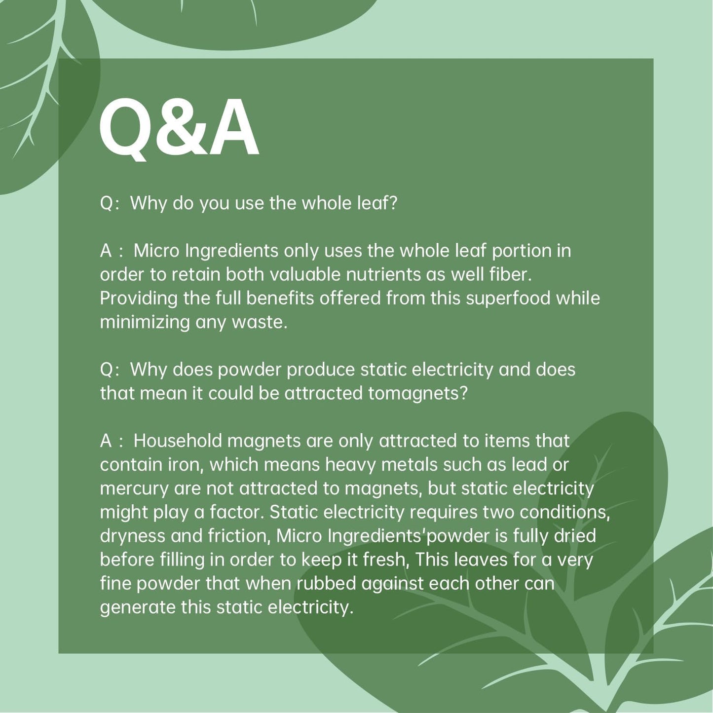 Organic Moringa Oleifera Leaf Powder - Non-GMO Superfood for Smoothies, Drinks, Tea, Recipes - Vegan - High Quality