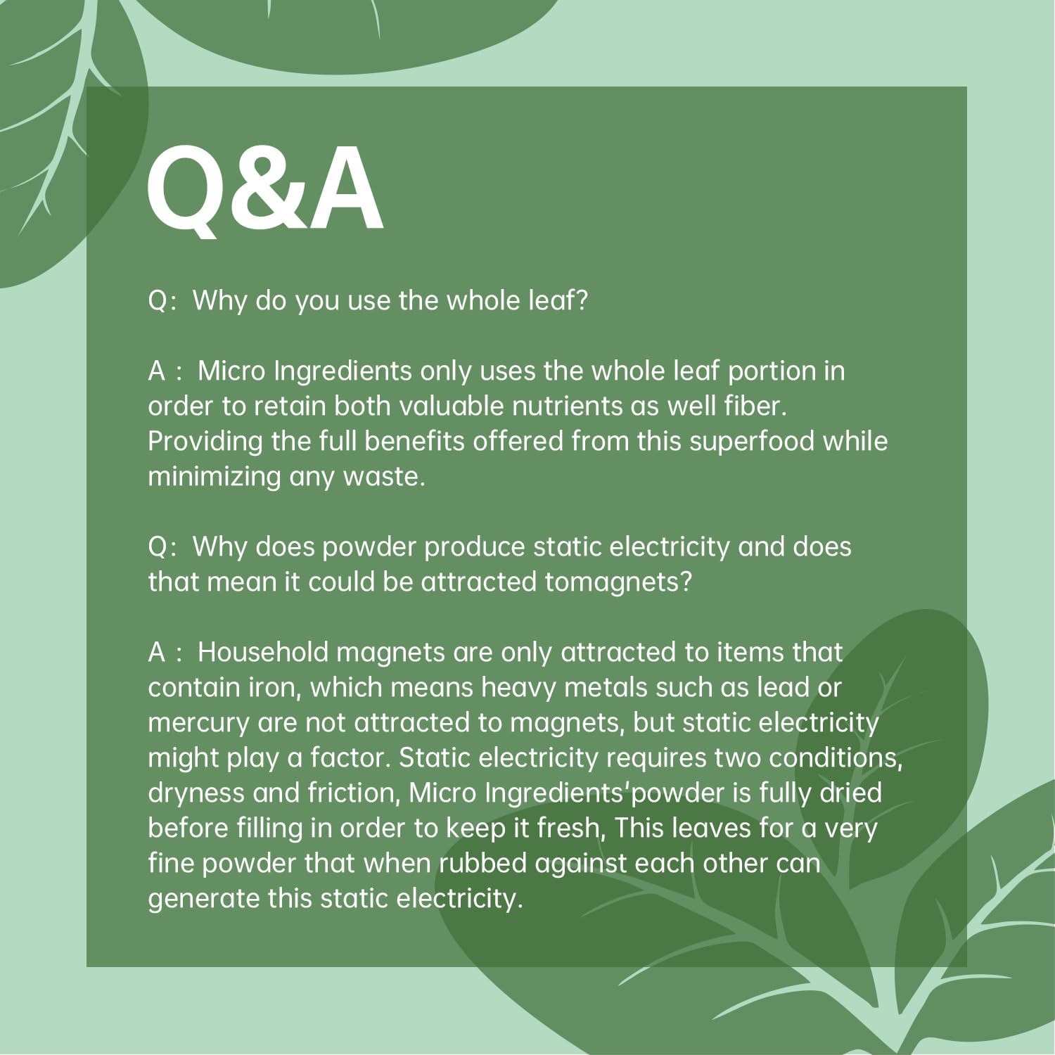 Organic Moringa Oleifera Leaf Powder - Non-GMO Superfood for Smoothies, Drinks, Tea, Recipes - Vegan - High Quality