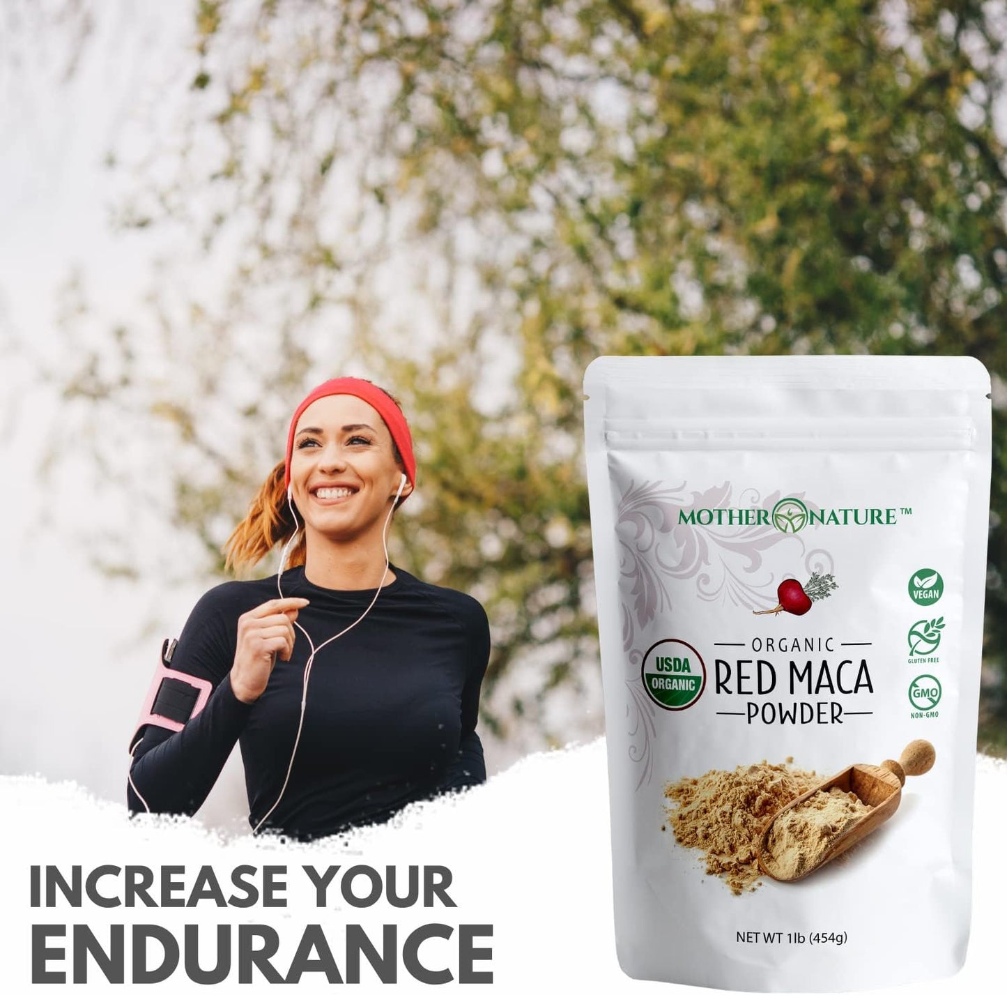 Organic Mother Nature Superfood Bundle: Aguaje & Red Maca for Healthy Hair & Skin - Rich in Vitamins & Minerals - Non-GMO & Organic - Boost Wellness