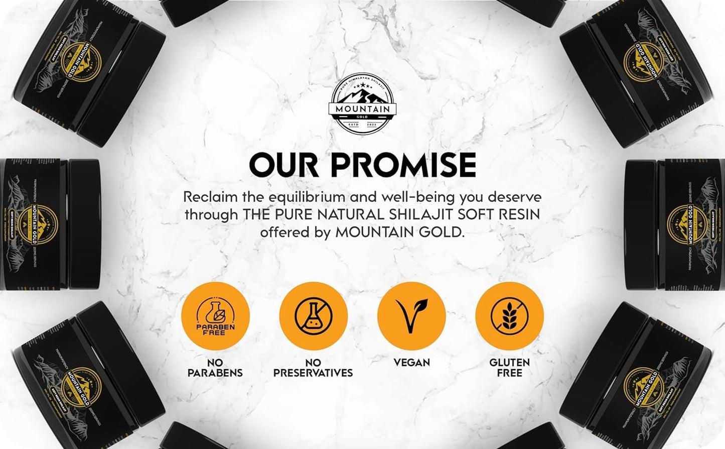 Organic Mountain Gold Shilajit Resin - Pure Himalayan Shilajit Rich in Humic & Fulvic Acid - Immune System Booster - Vegan Friendly - 1oz